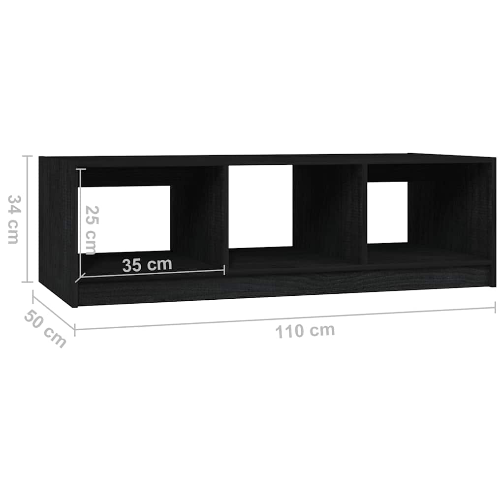 Couchtisch 110x50x34 cm Massivholz Kiefer