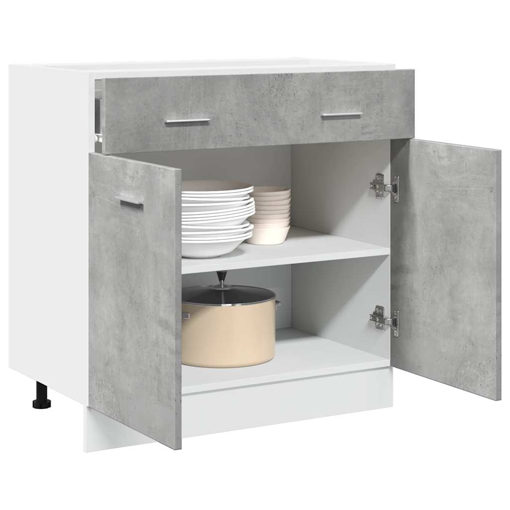 Unterschrank Lyon Weiß 60x46x81,5 cm Holzwerkstoff