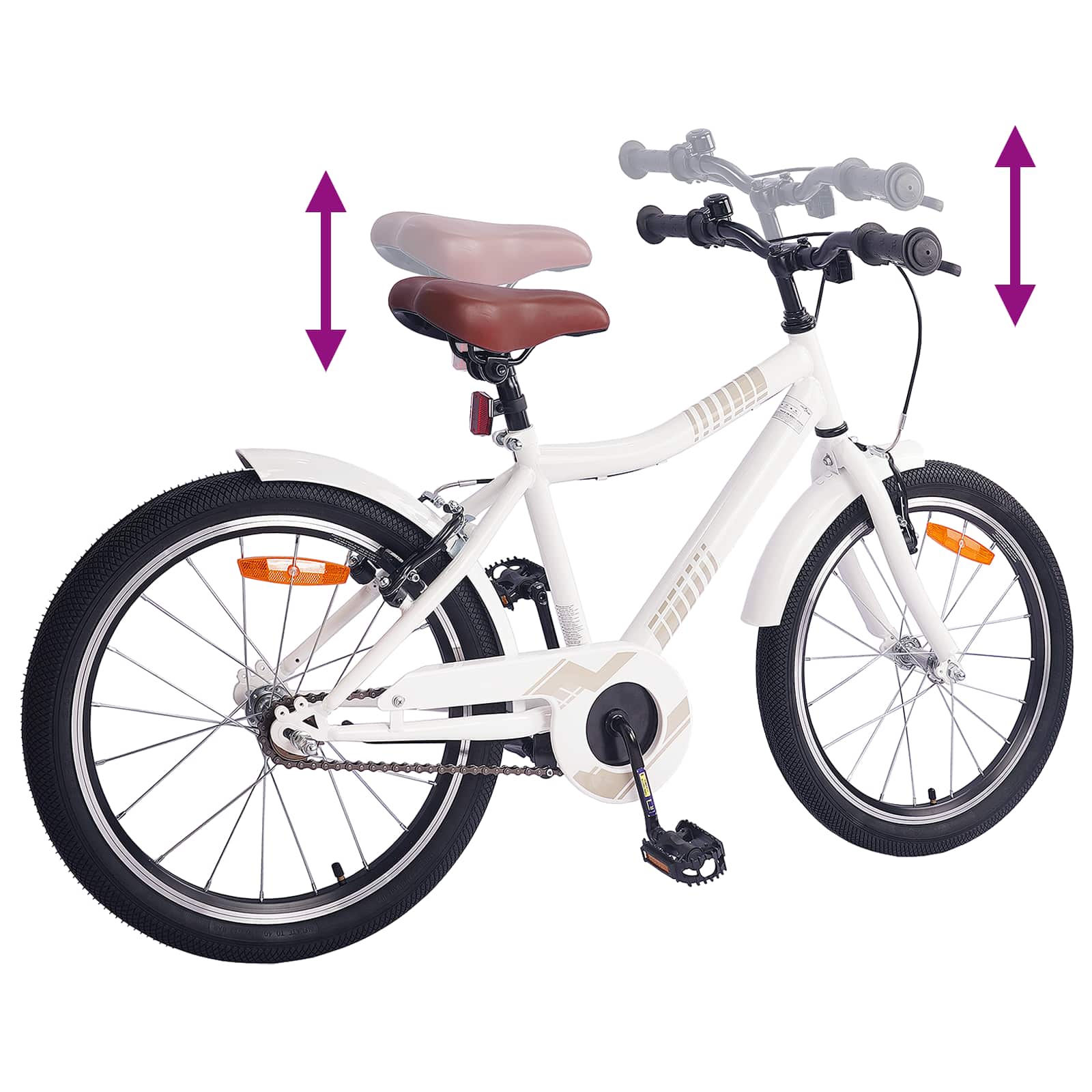Kinderfahrrad 18 Zoll für 5-7 Jahre alt Rosa