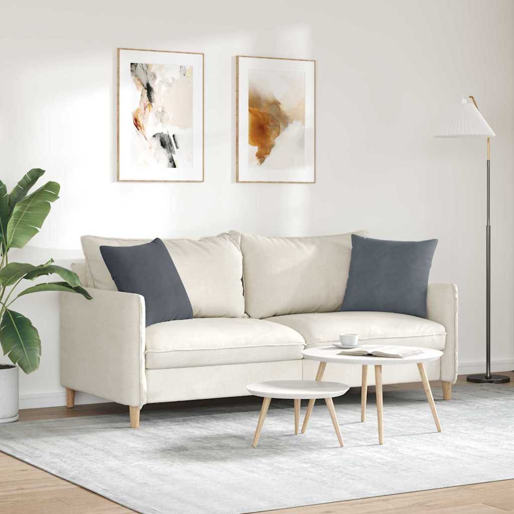 Sofakissen 2 Stück Blau 50 x 30 cm Cordstoff
