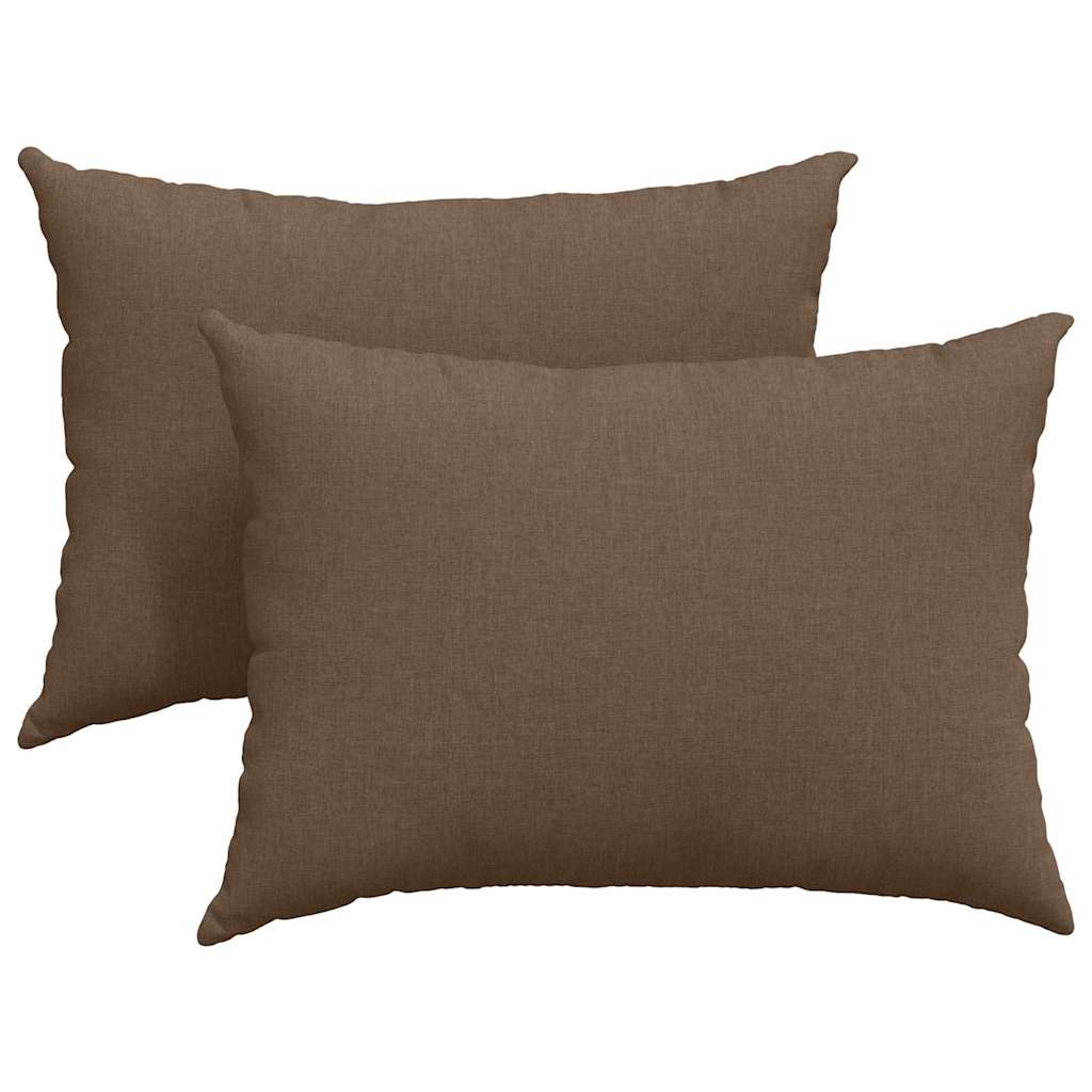 Sofakissen 2 pcs Hellgrau 50 x 30 cm Stoff
