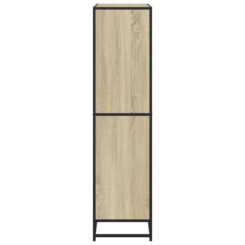 Bücherregal Schwarz 60x35x139 cm Holzwerkstoff