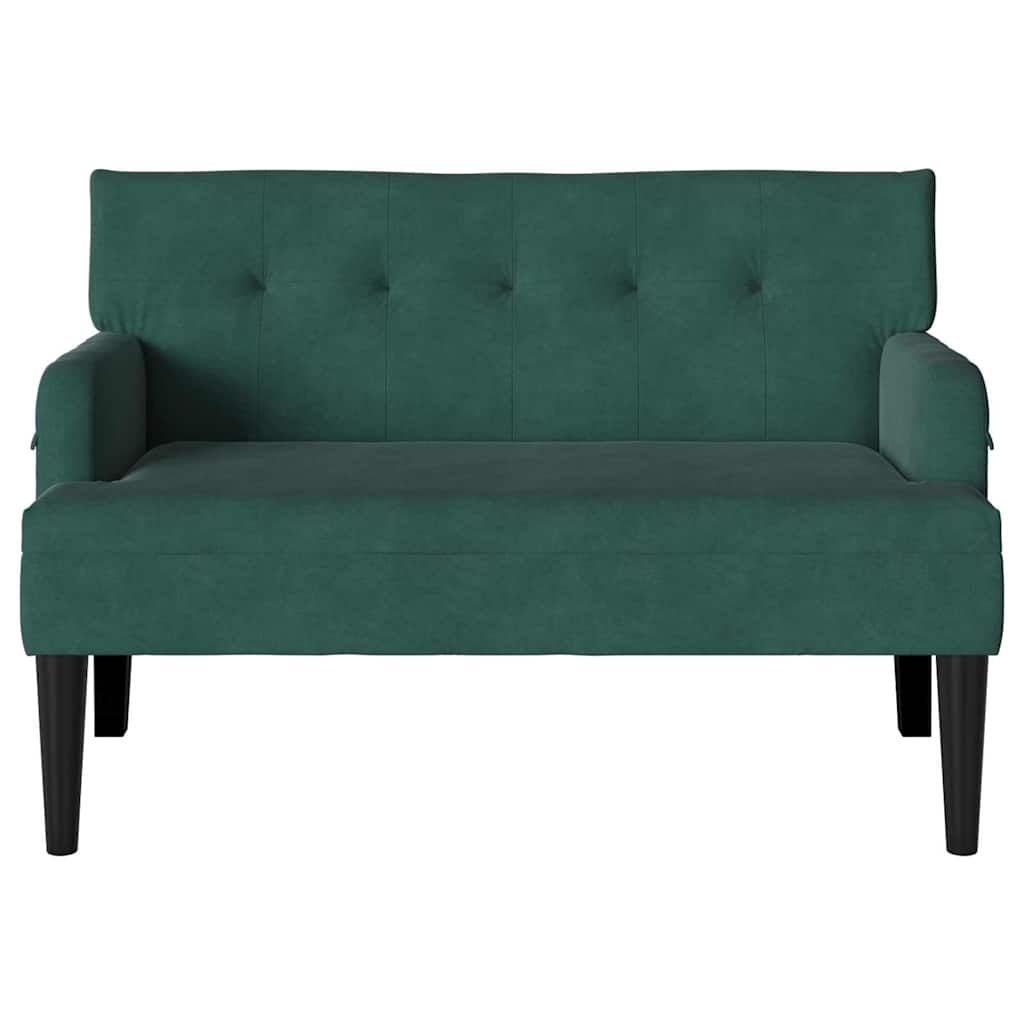 Chesterfield Bank Hellgrau 112 x 65,5 x 75 cm Samt