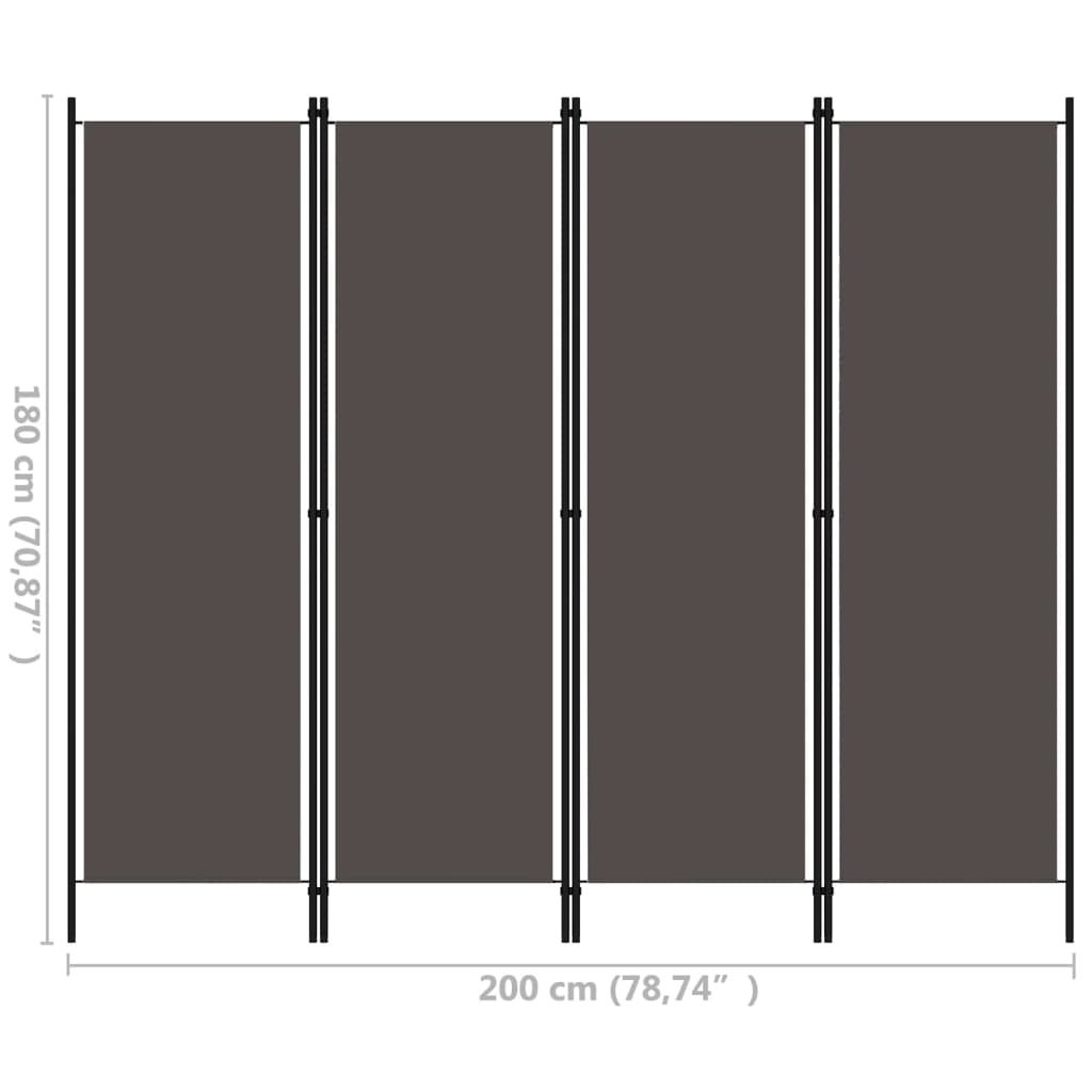 Raumteiler Beige 150 x 180 cm Stoff