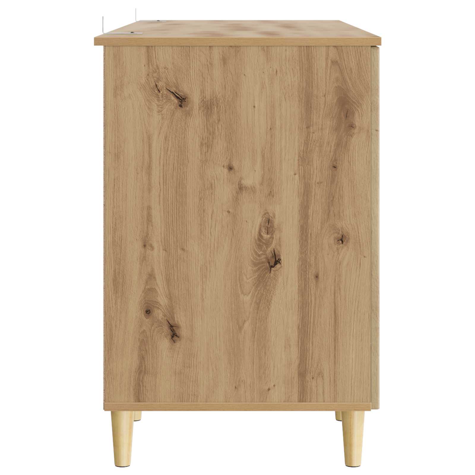 Schreibtisch mit Regal Schwarz 142,5 x 50 x 75 cm Holzwerkstoff