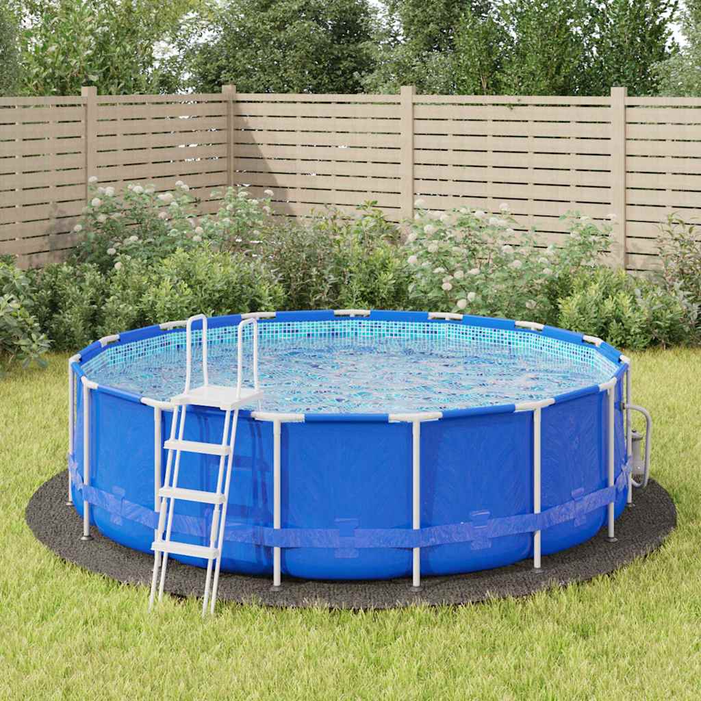 Bodenfolie für Pools Schwarz Ø 244 cm Vliesstoff