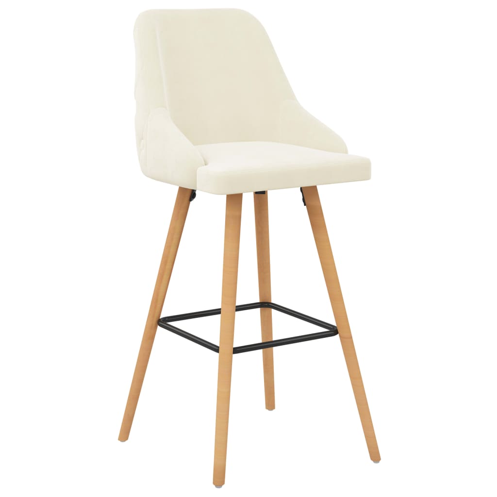 Barhocker 2 Stk. Schwarz Samt