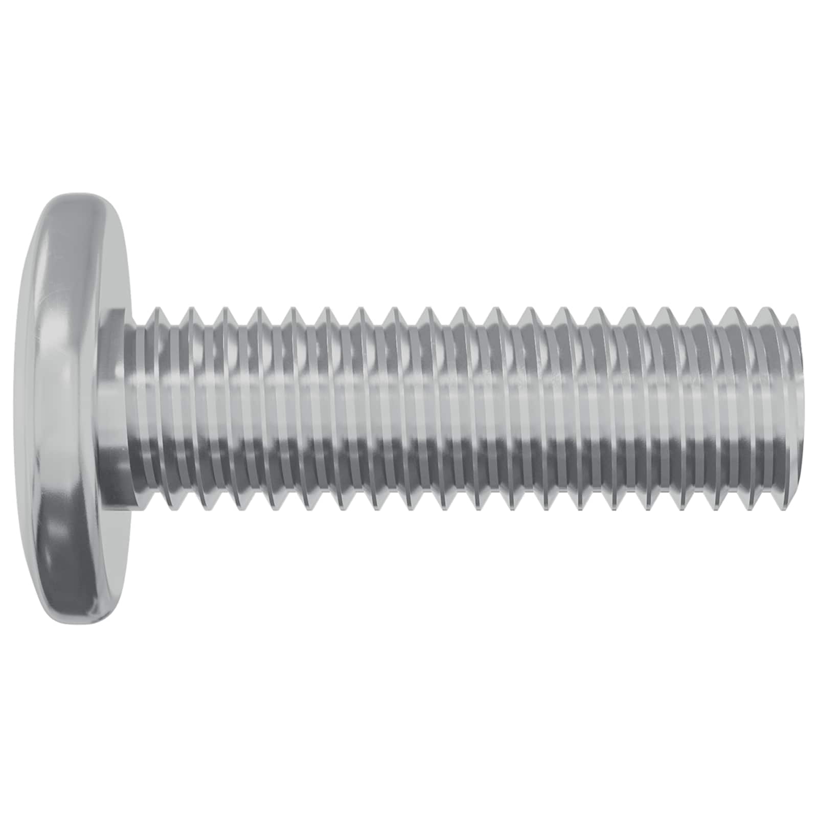 Schraube 2 pcs Silber 8 x 25 mm Stahl