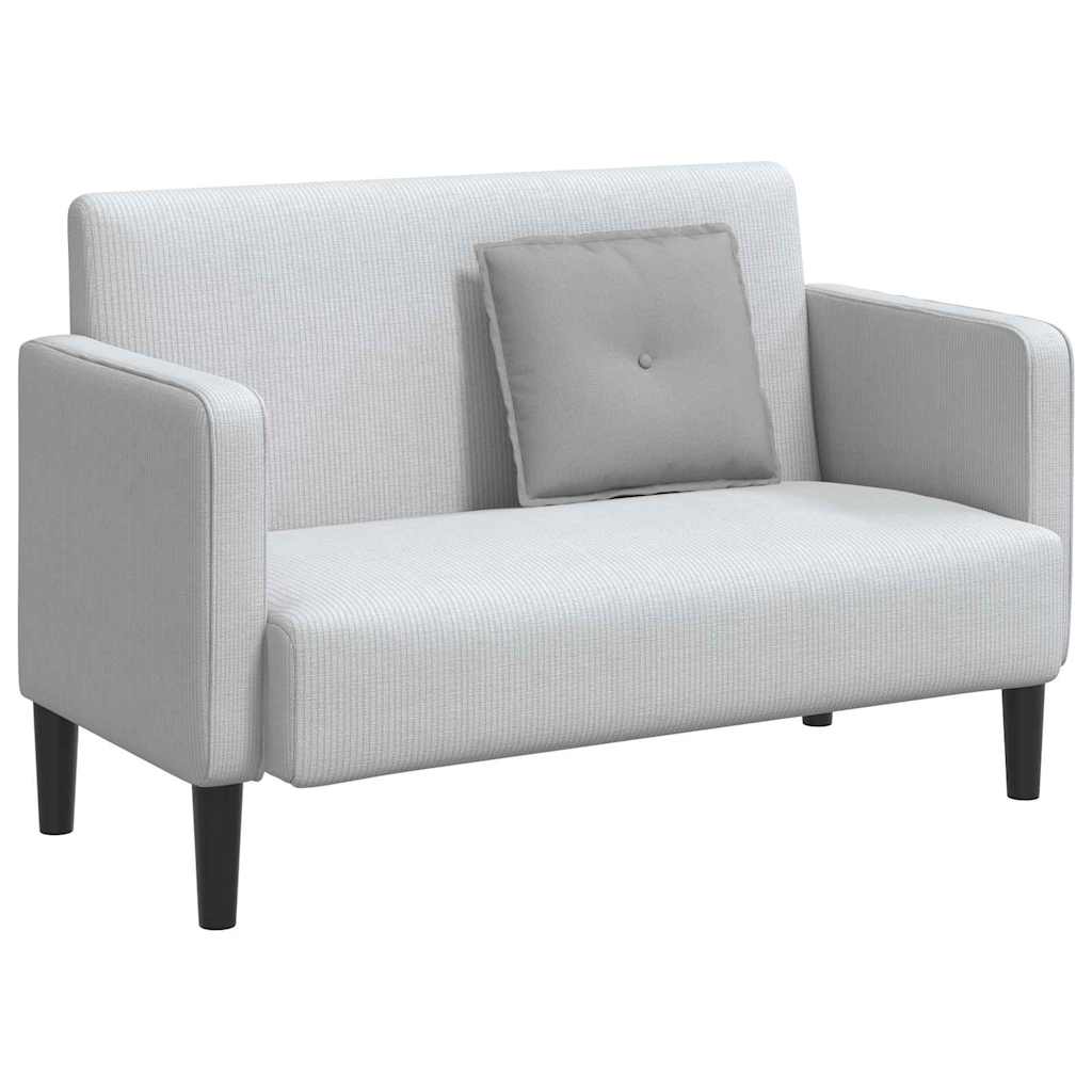 Rückenkissen Hellgrau 50 x 19 x 45 cm Stoff