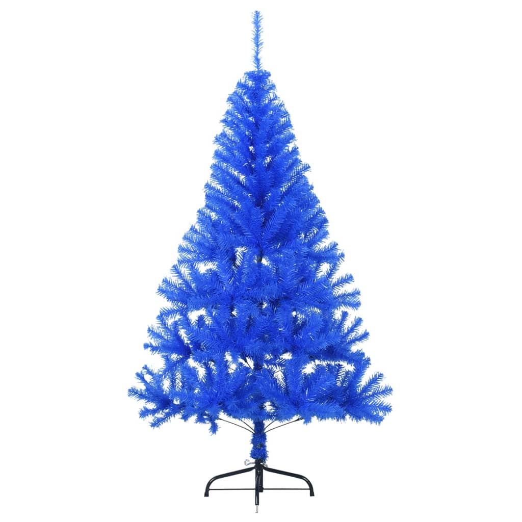Künstlicher Halb-Weihnachtsbaum mit Ständer Grün 150 cm PVC