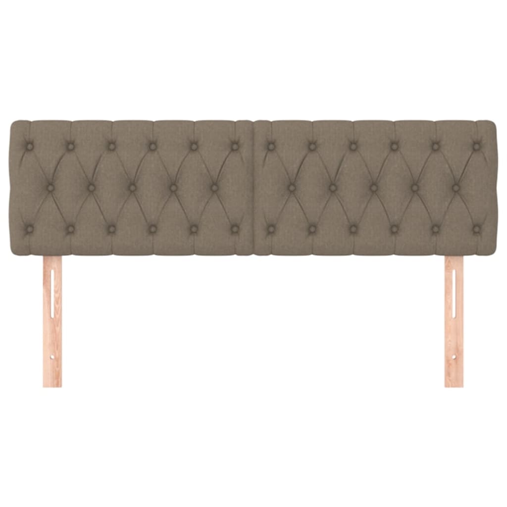 Kopfteil Hellgrau 80x7x118/128 cm Stoff