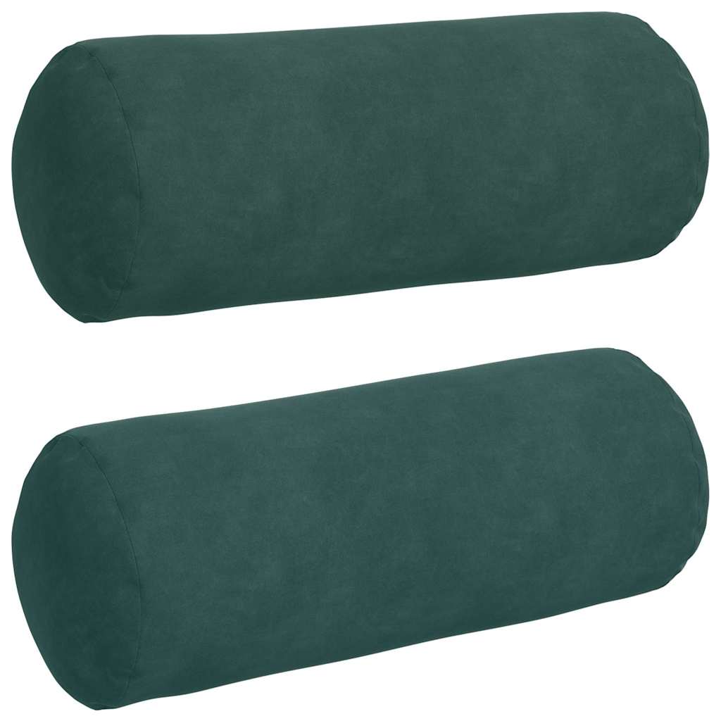 Bolsterkissen 2 Stück Blau Ø 15 x 40 cm Cordstoff