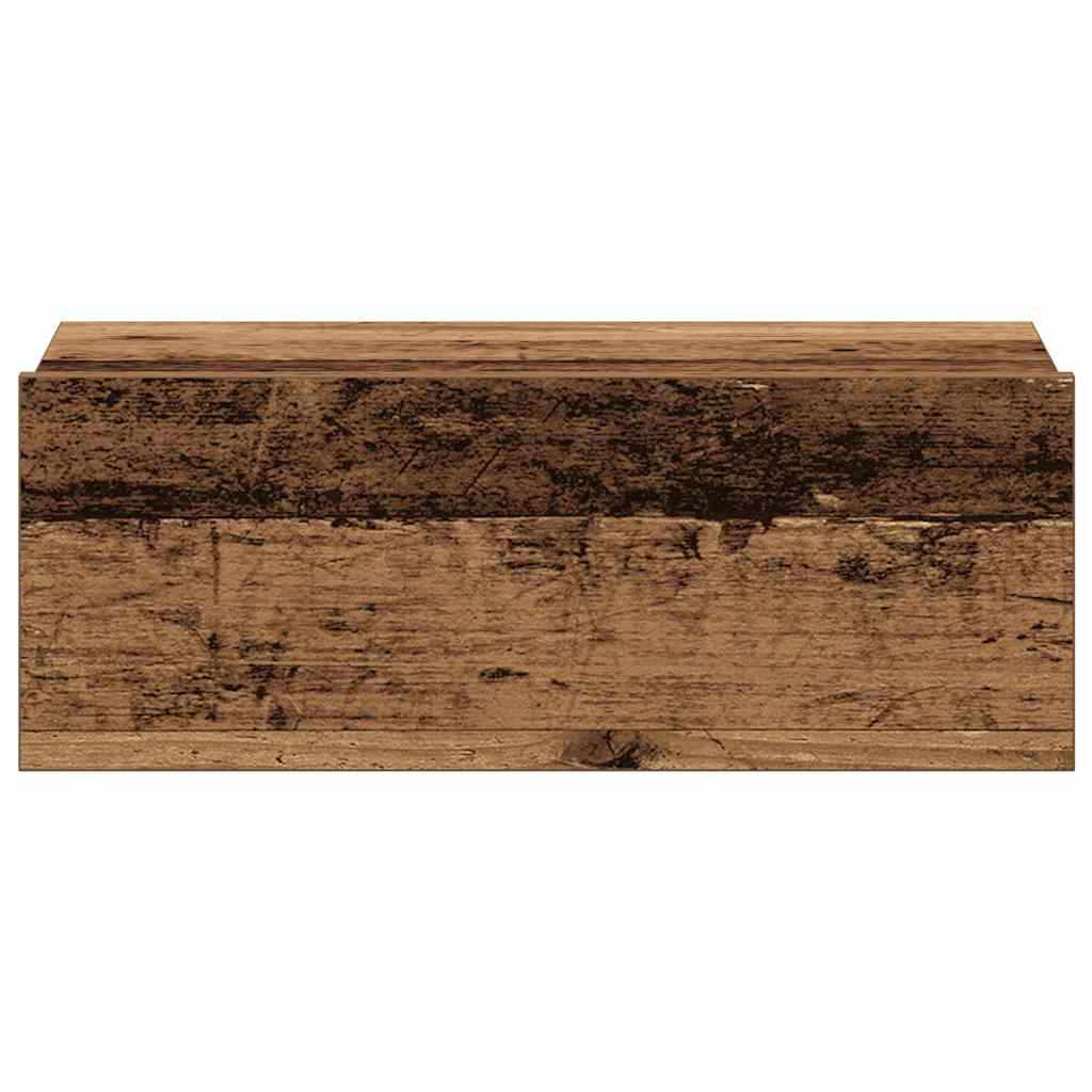 Hängender Nachttisch Weiß 40x30x15 cm Holzwerkstoff