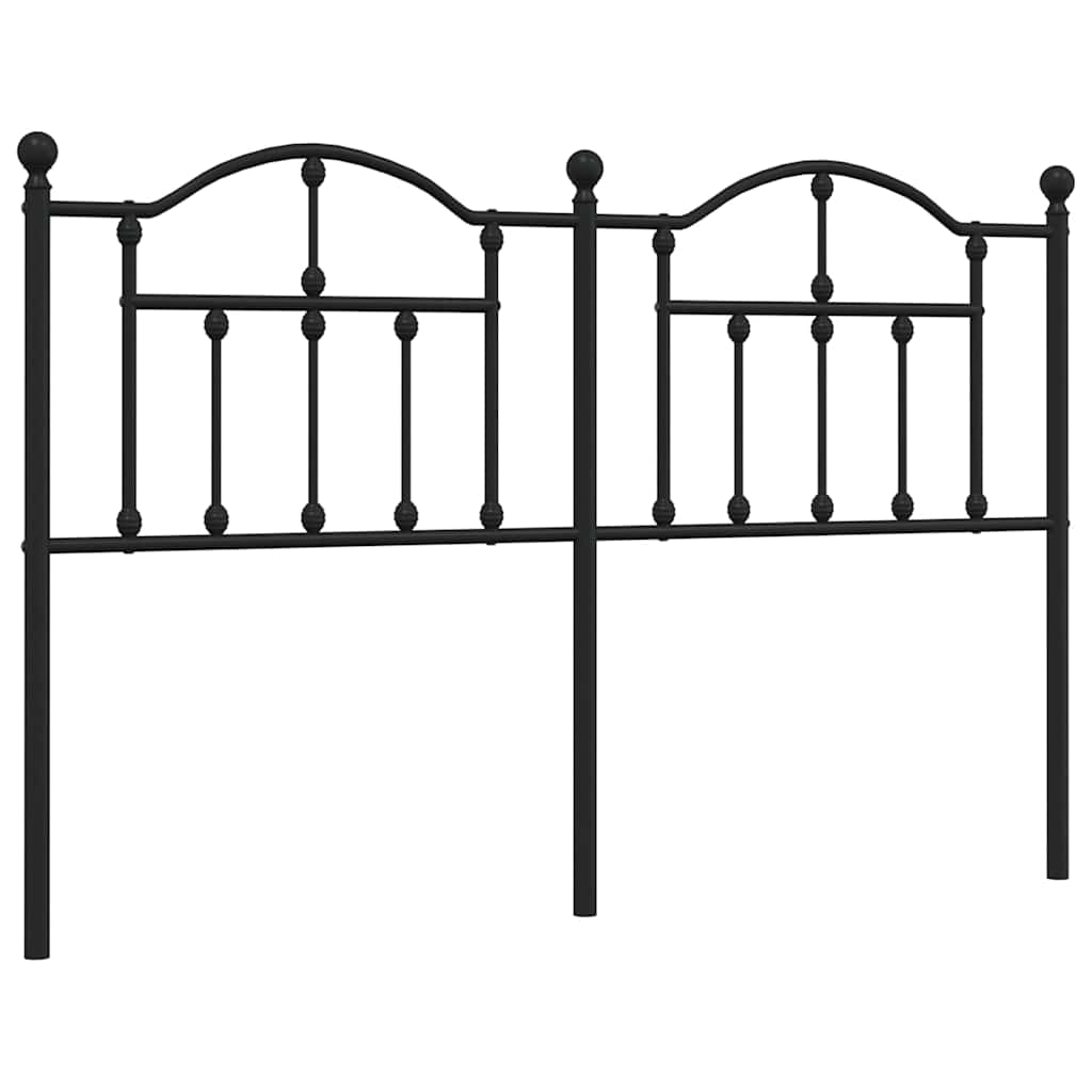 Ersatz-Kopfteil Metall Schwarz 90 cm