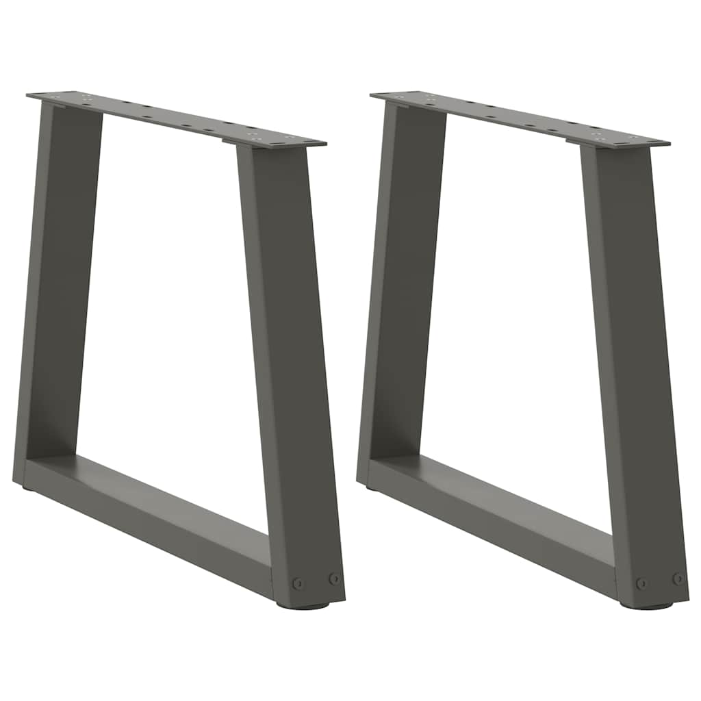 Couchtischbeine V-Form 2 Stück Schwarz 30x(30-31,3) cm Stahl