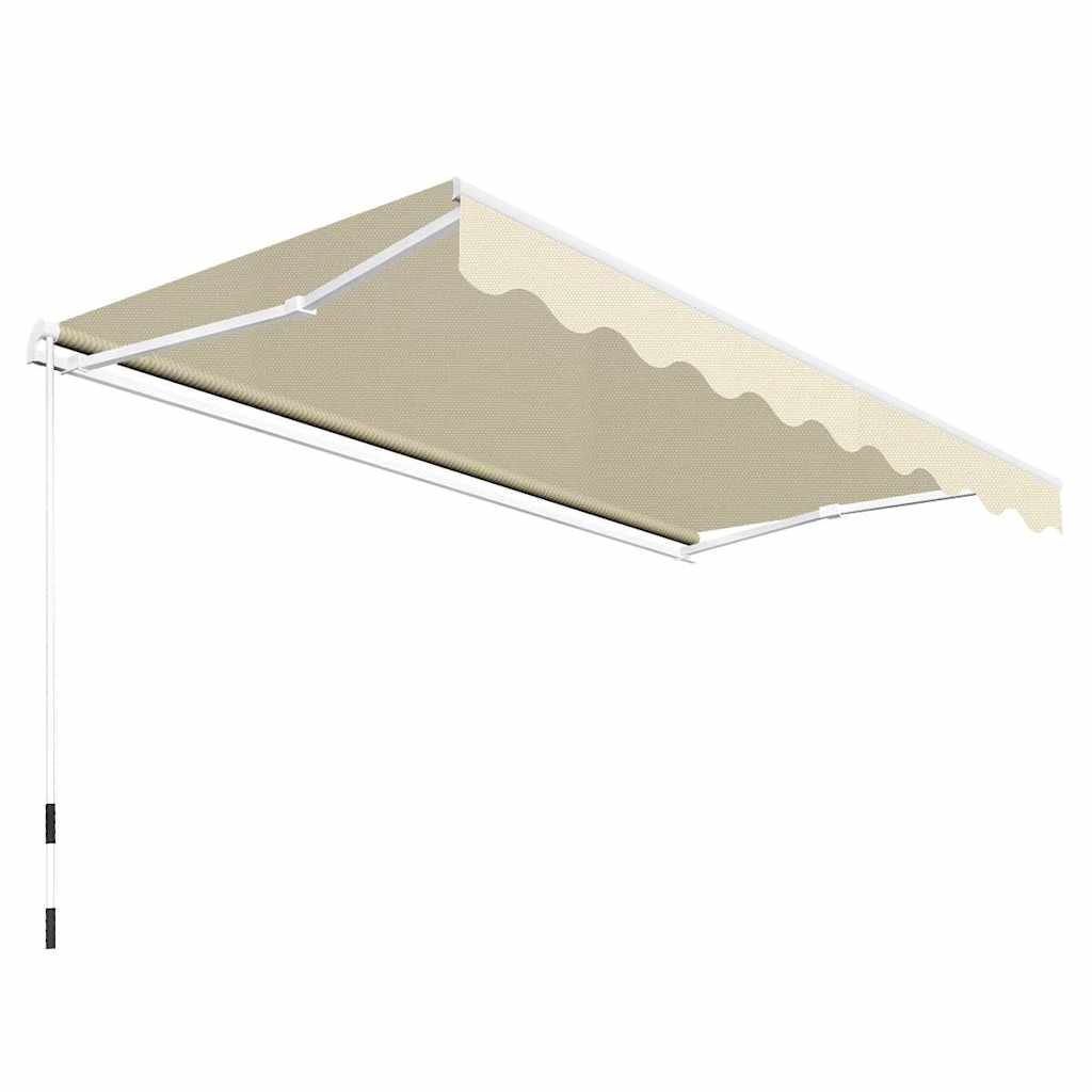 Gelenkarmmarkise Handbetrieben 300 cm Blau/Weiß