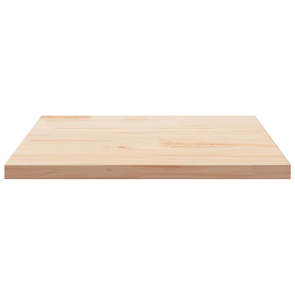 Tischplatte Weiß 40x40x2,5 cm Massivholz Kiefer Quadratisch