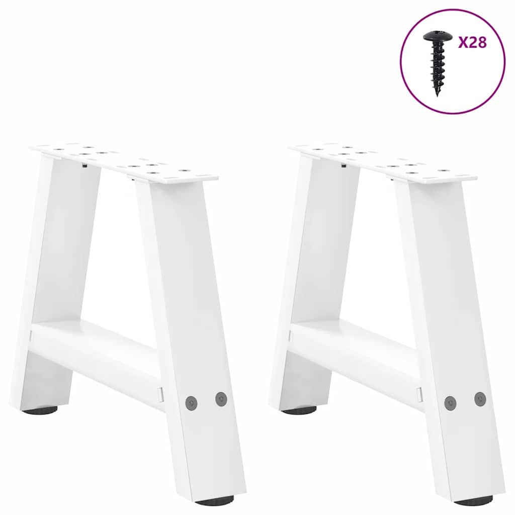 Couchtischbeine A-Form 2 Stk. 30x(30-31) cm Stahl