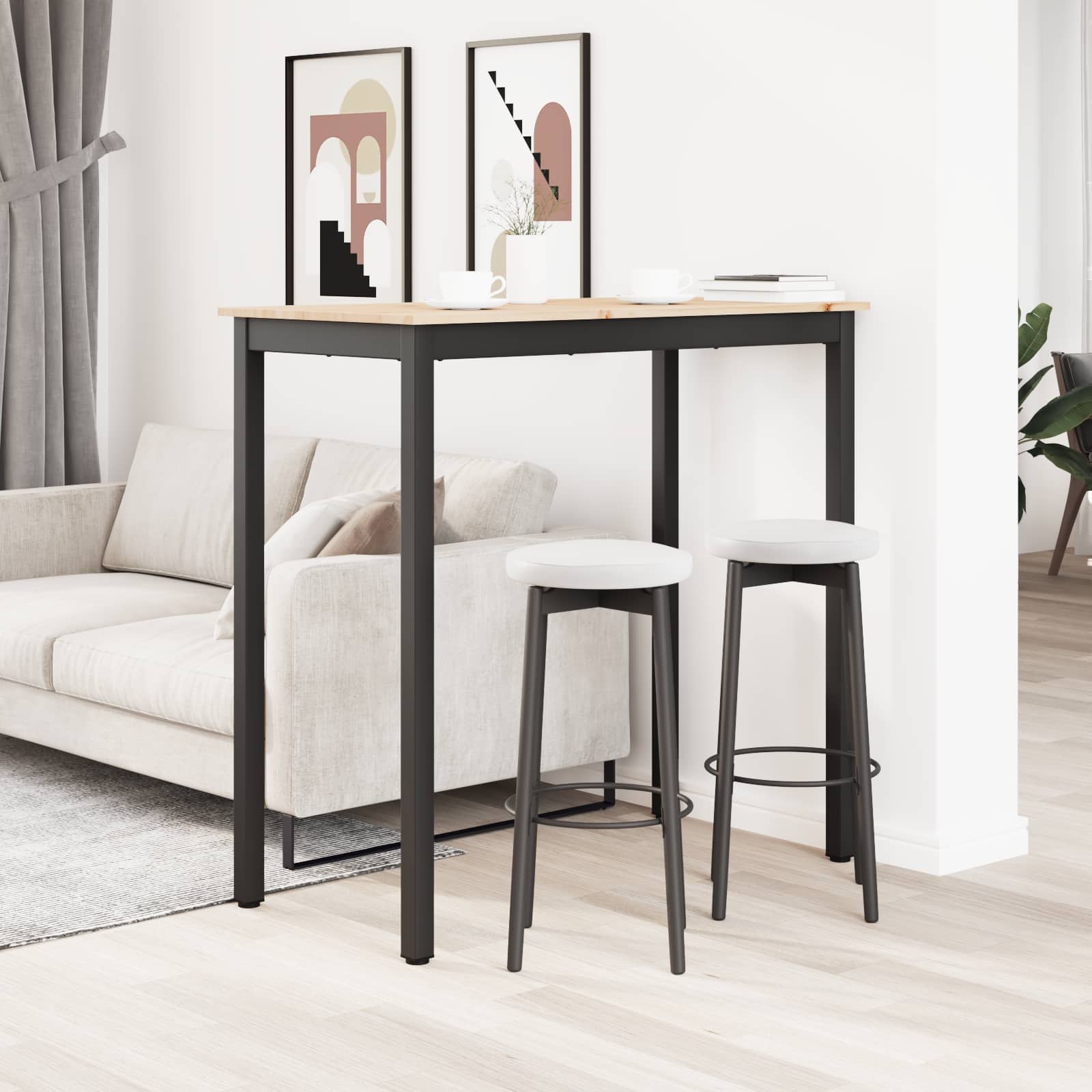 Bartisch Natur 200 x 100 x 105 cm Massives Kiefernholz