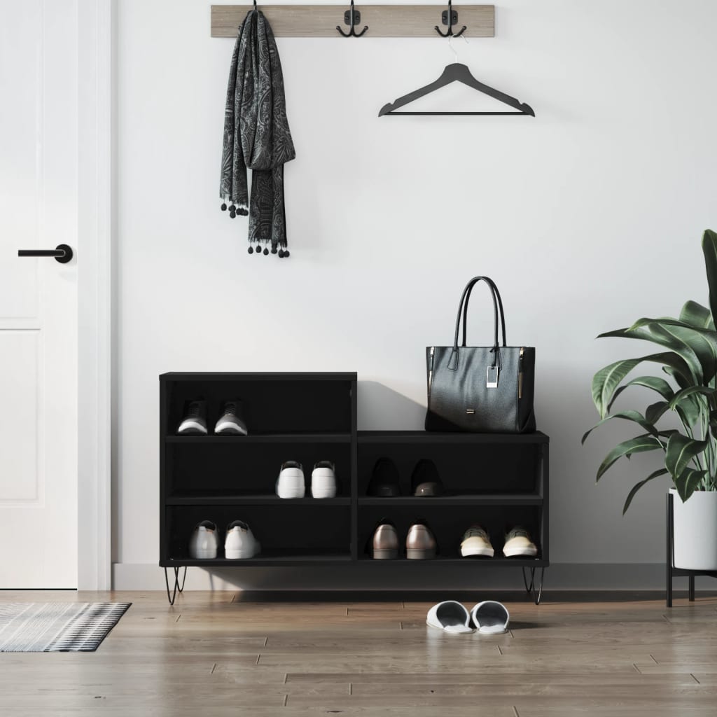 Schuhregal Weiß 102x36x60 cm Holzwerkstoff