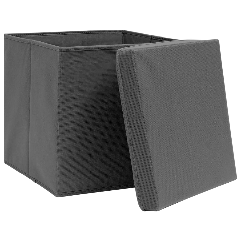 Aufbewahrungsboxen 4 Stk. Blau 32x32x32 cm Stoff
