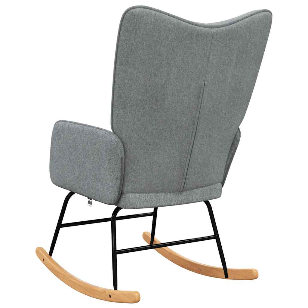 Schaukelstuhl Taupe Stoff