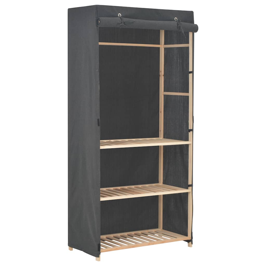 Kleiderschrank mit 3 Ebenen 79 x 40 x 170 cm