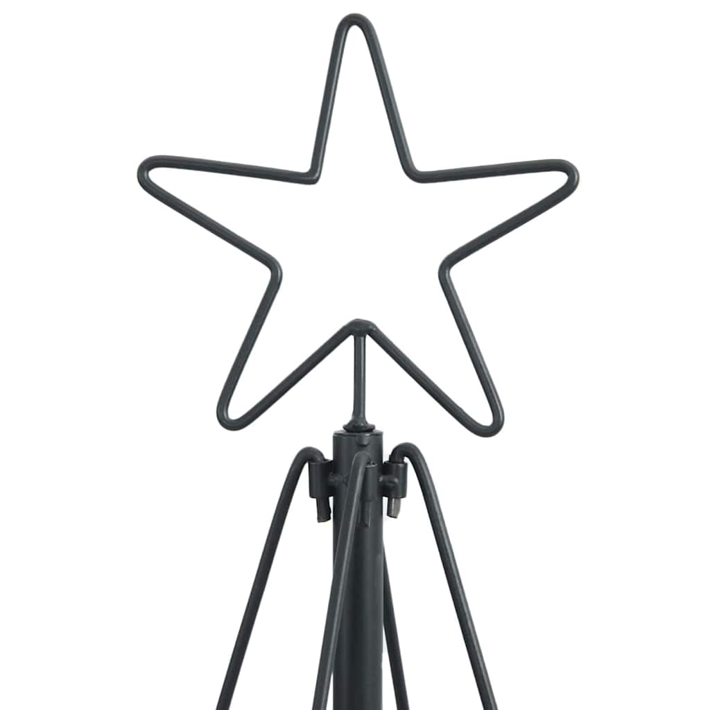 Weihnachtsdeko mit Ständer Schwarz 60 cm Stahl