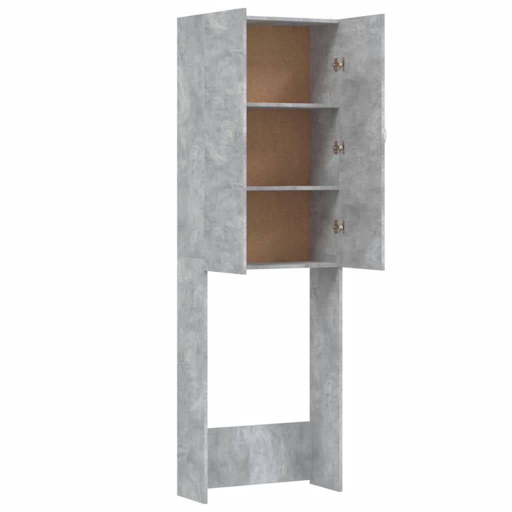 Waschmaschinenschrank Weiß 64x25,5x190 cm