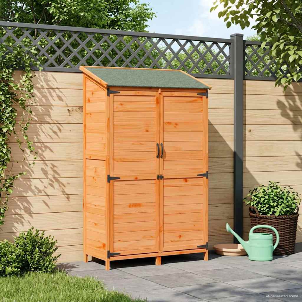 Gartenschuppen Natur 59 x 56 x 113,5 cm Massivholz aus Fichte