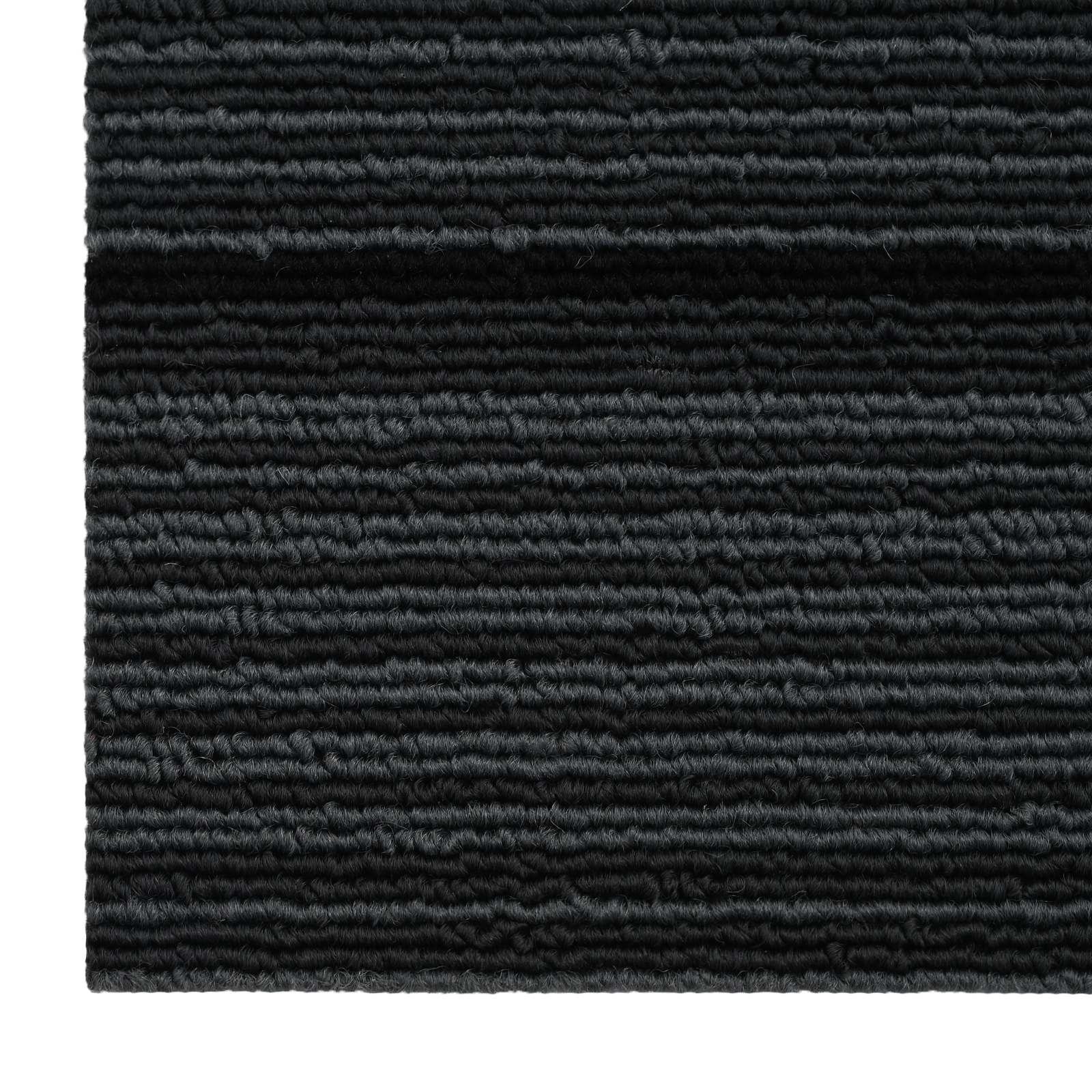 Teppichfliese Hellgrau mit Streifen 50 x 50 cm 4 pcs