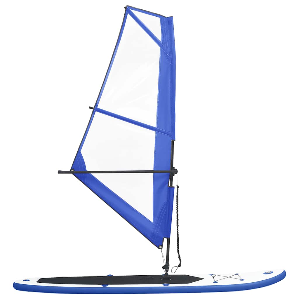 Aufblasbares SUP-Board mit Segel Set Rot und Weiß