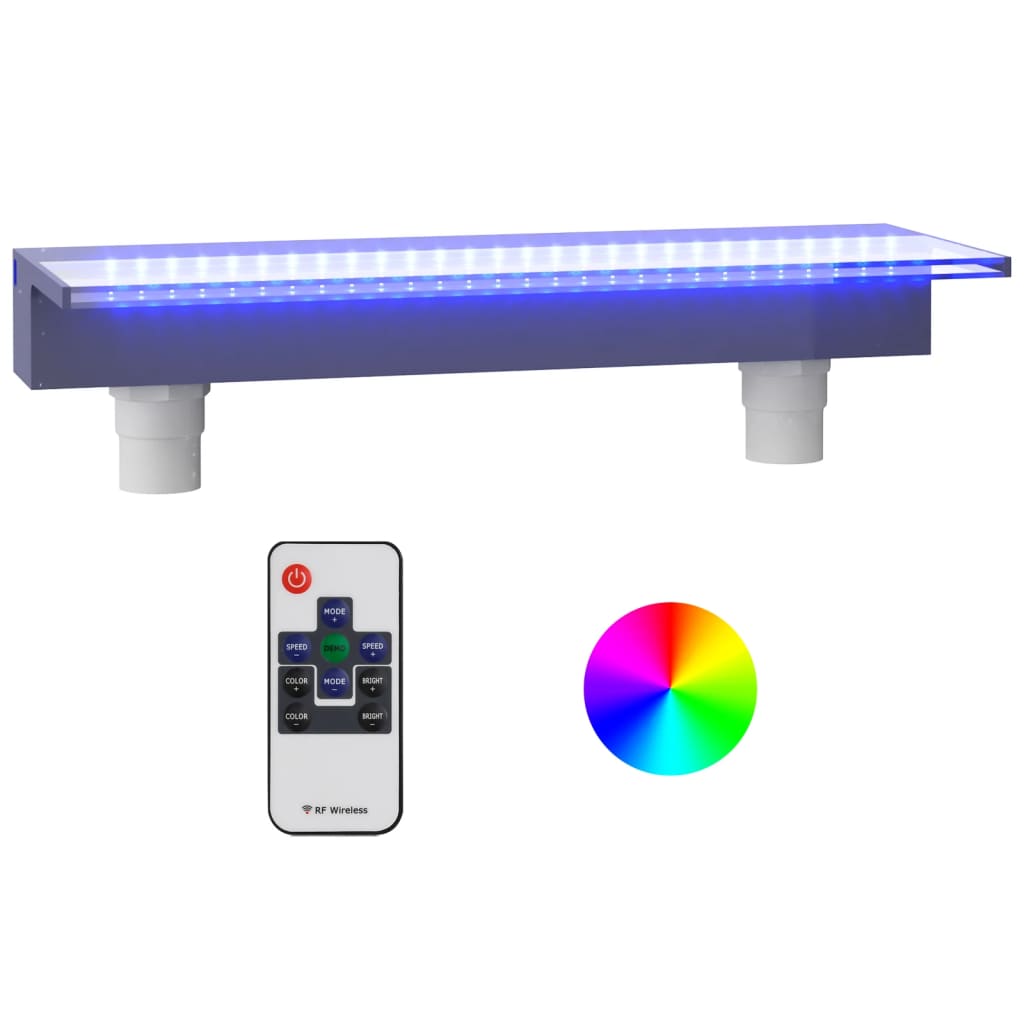 Wasserfall-Element mit RGB LEDs Acryl 30 cm