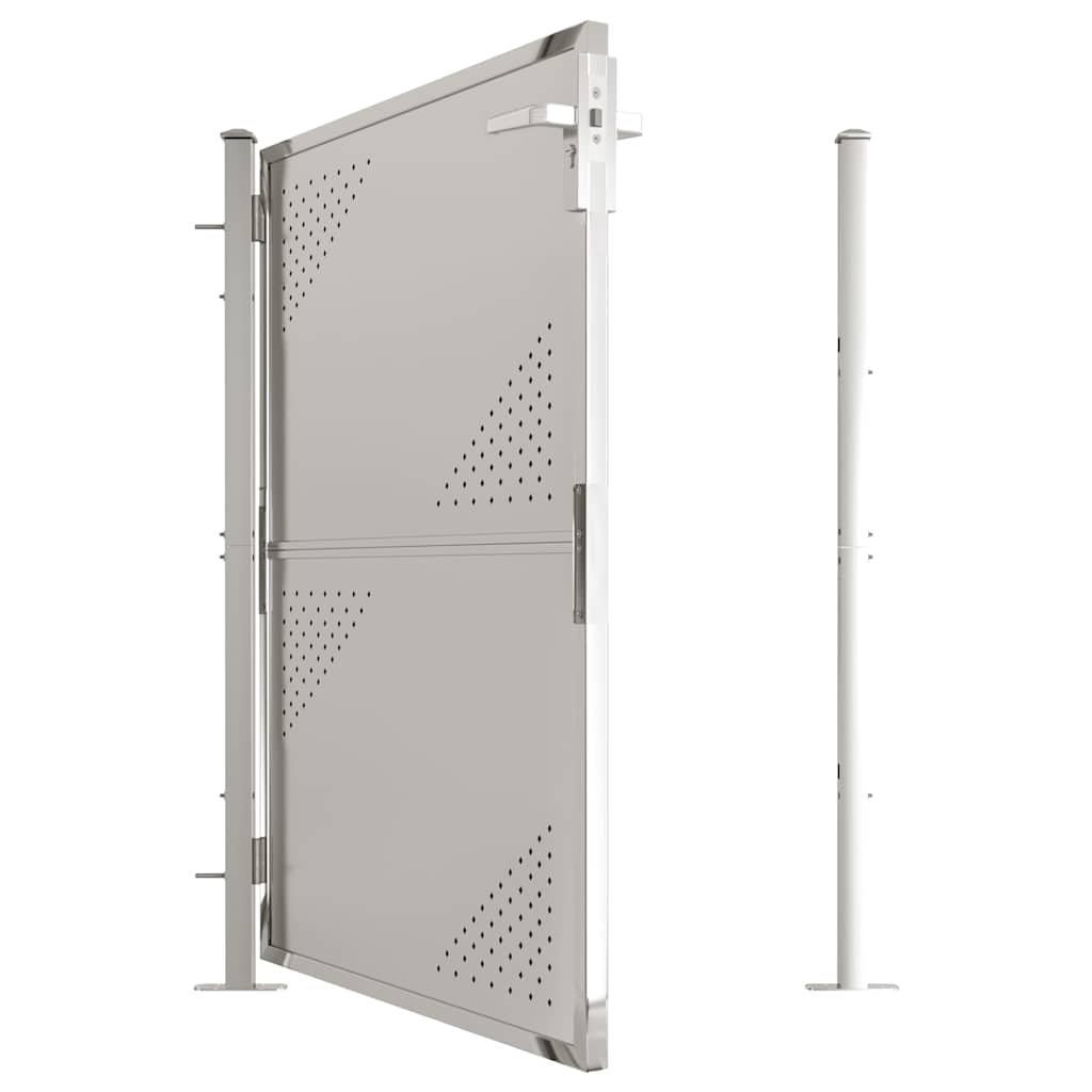 Gartentor 100 x 95 cm Edelstahl