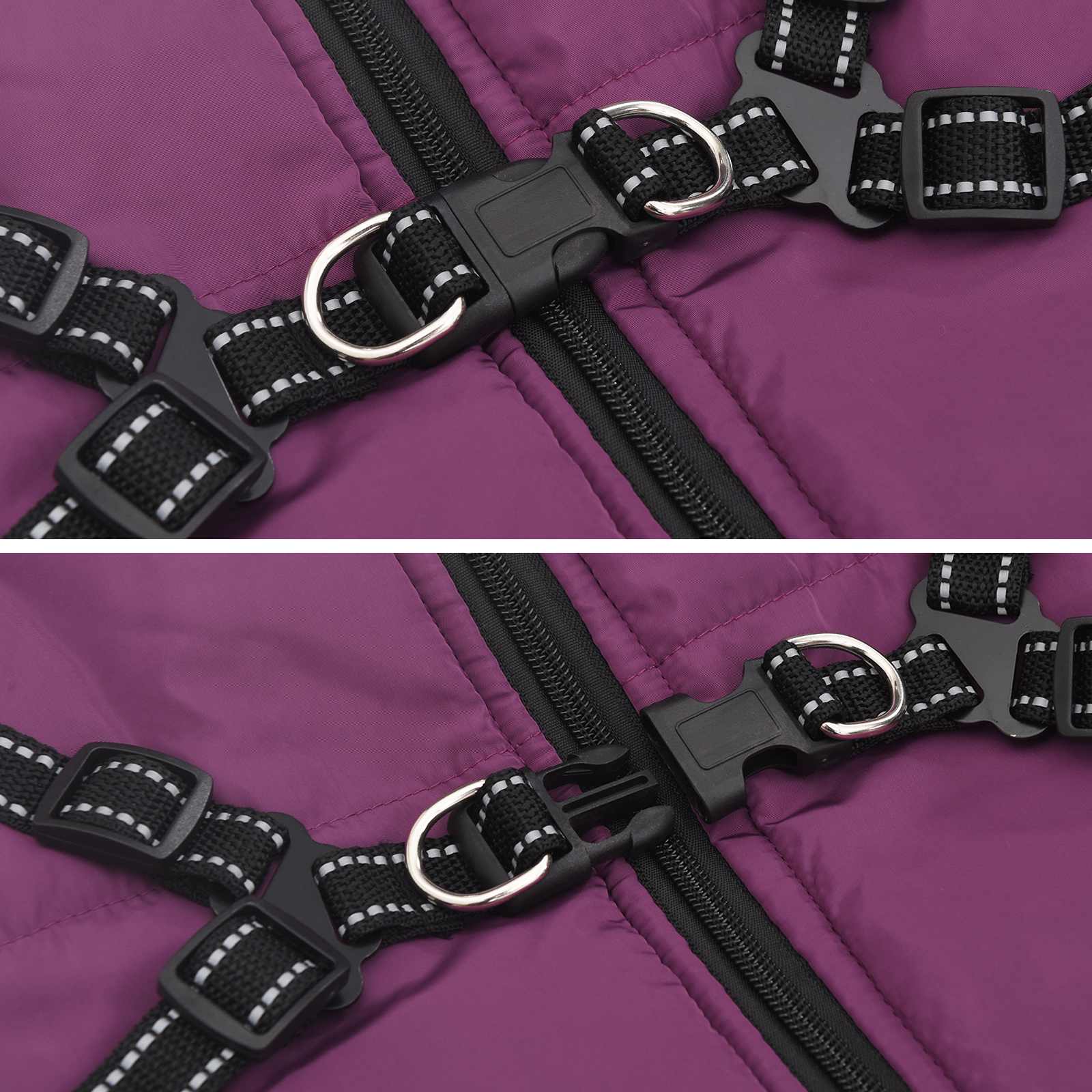 Hundemantel Rot L24 Fleece und Polyester