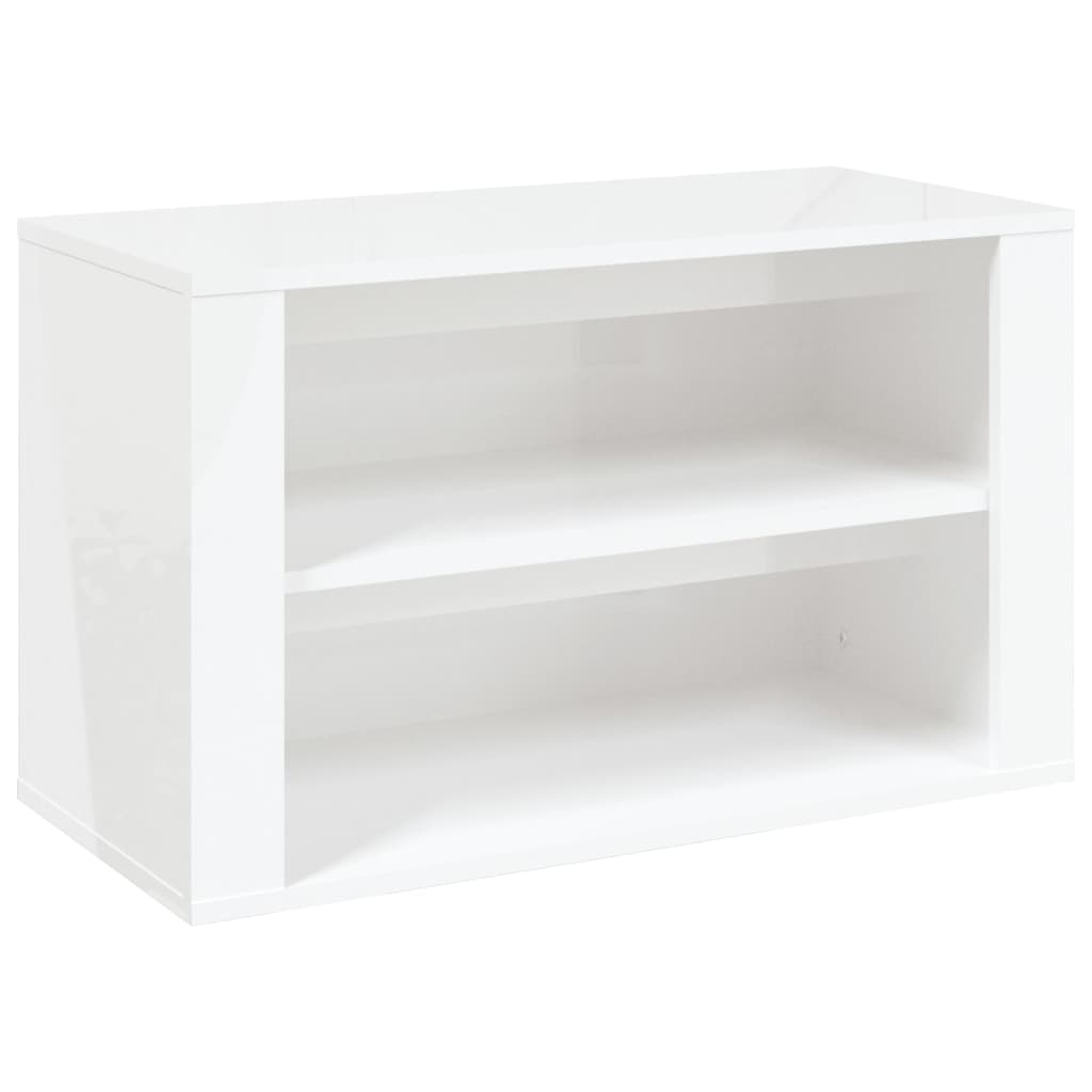 Schuhregal Weiß 75x35x45 cm Holzwerkstoff