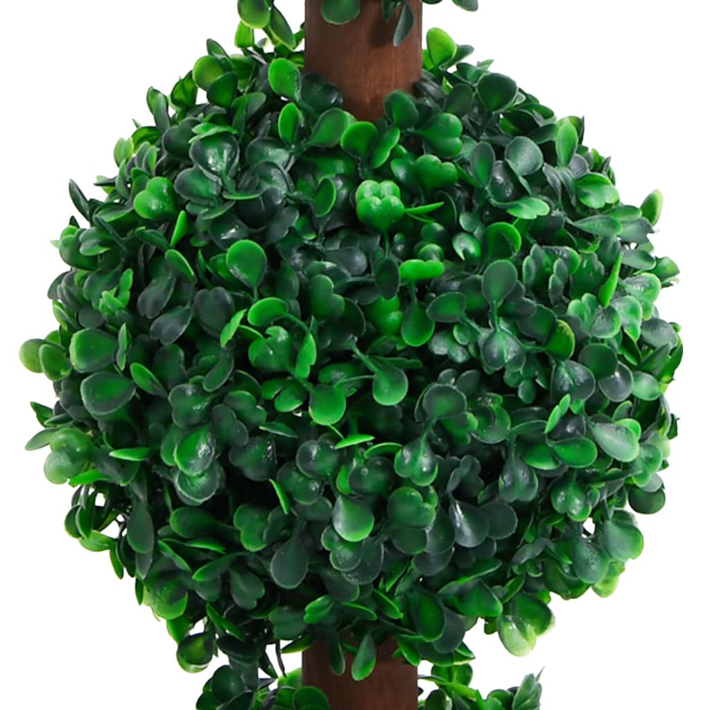 Künstlicher Buchsbaum mit Topf Kugelform Grün 118 cm