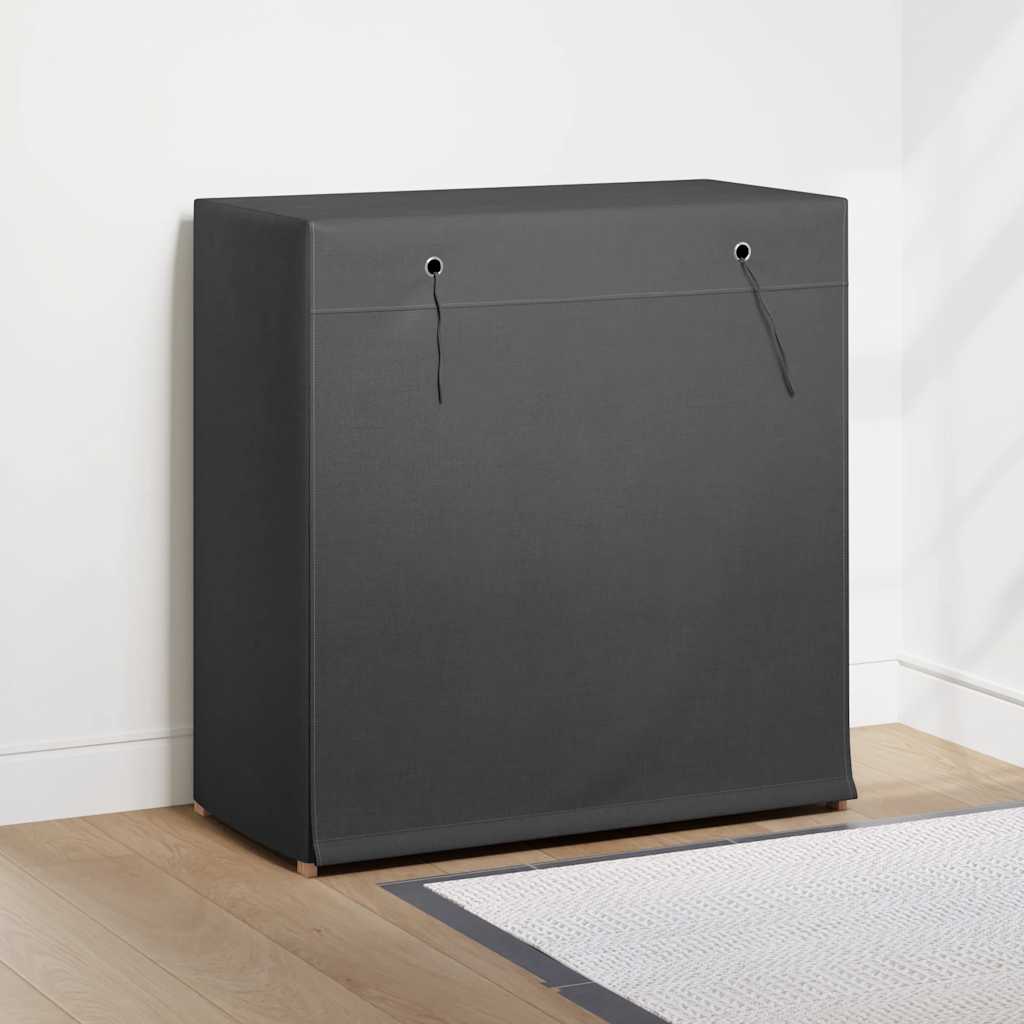 Schuhschrank mit Abdeckung Weiß 79 x 40 x 80 cm Stoff