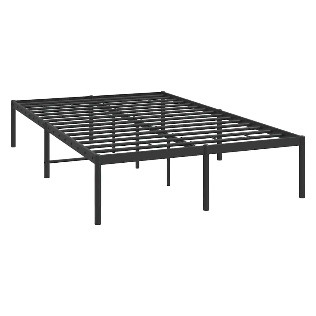 Bettgestell Metall Schwarz 75x190 cm