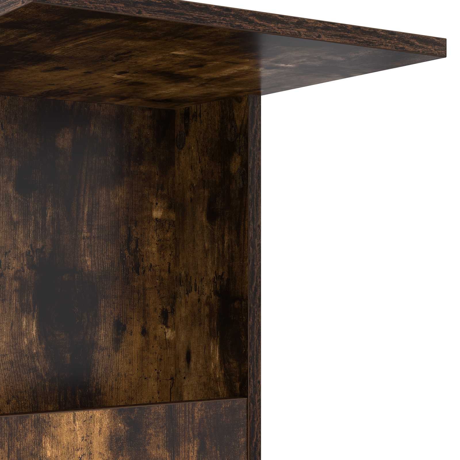 Beistelltisch Mit Rad Weiß 40 x 35 x 60 cm Holzwerkstoff