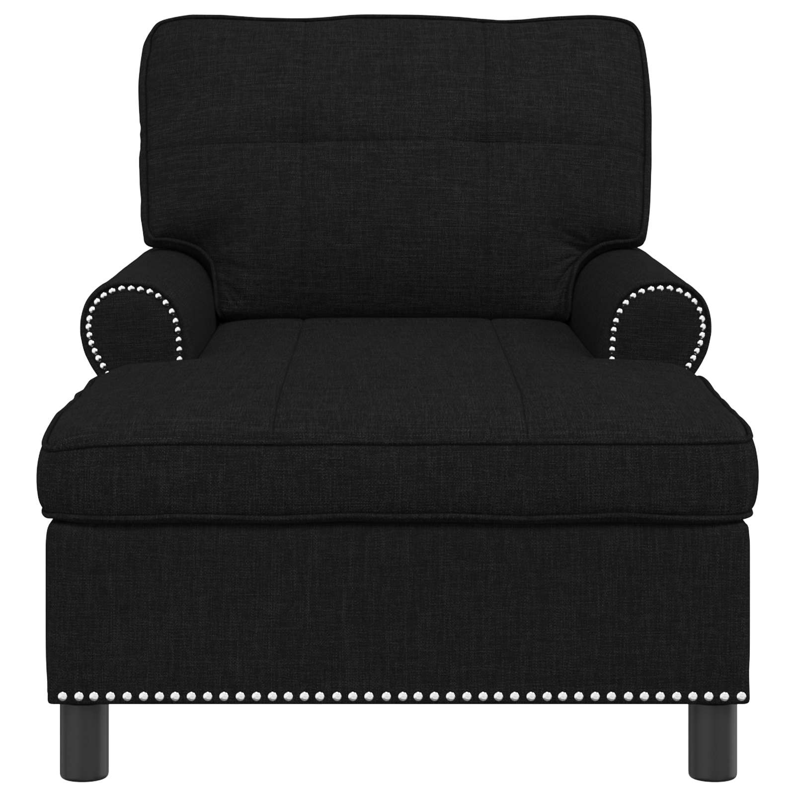 Lounge-Liege mit Kissen Hellgrau 91 x 157 x 91 cm Stoff