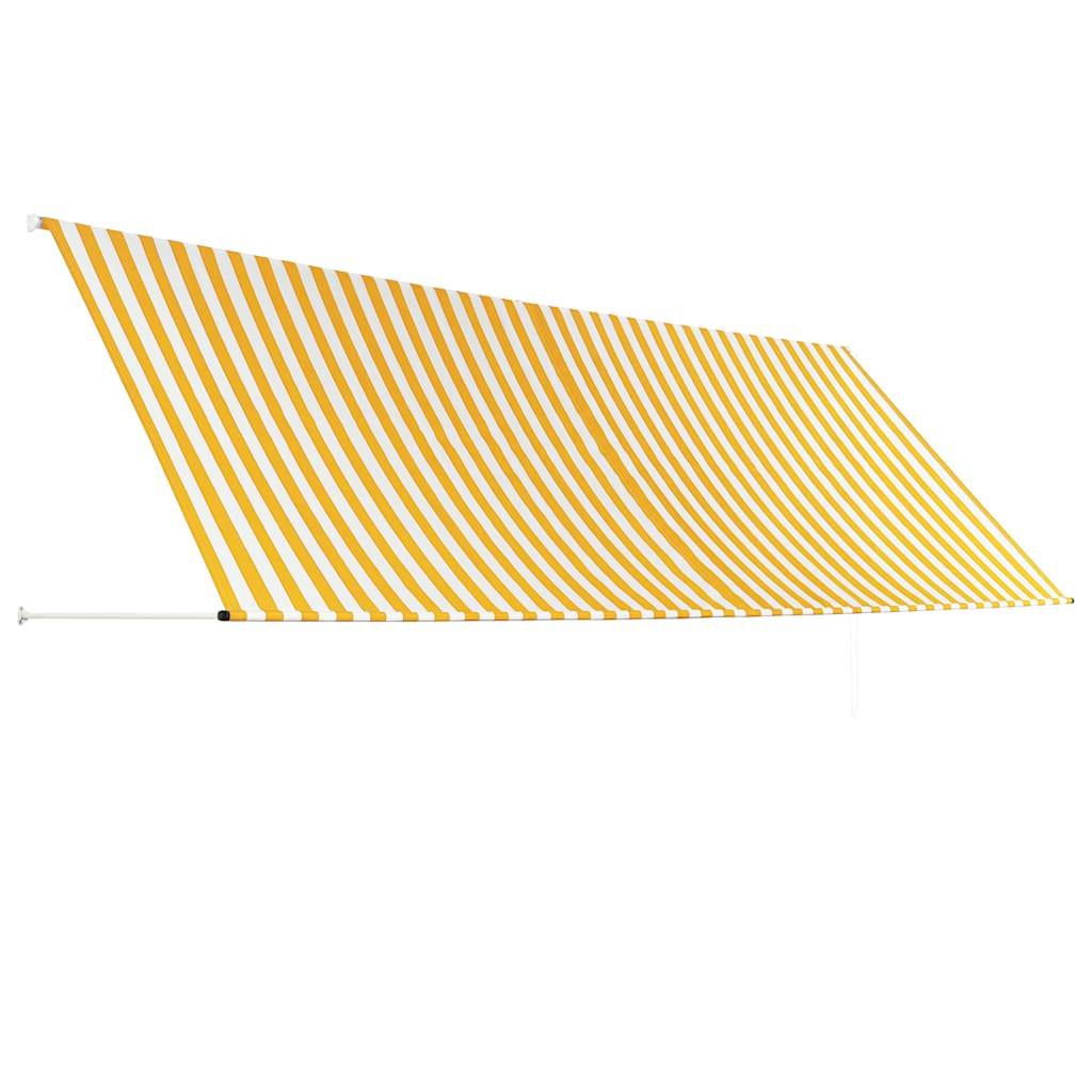 Einziehbare Markise 150×150 cm Blau und Weiß