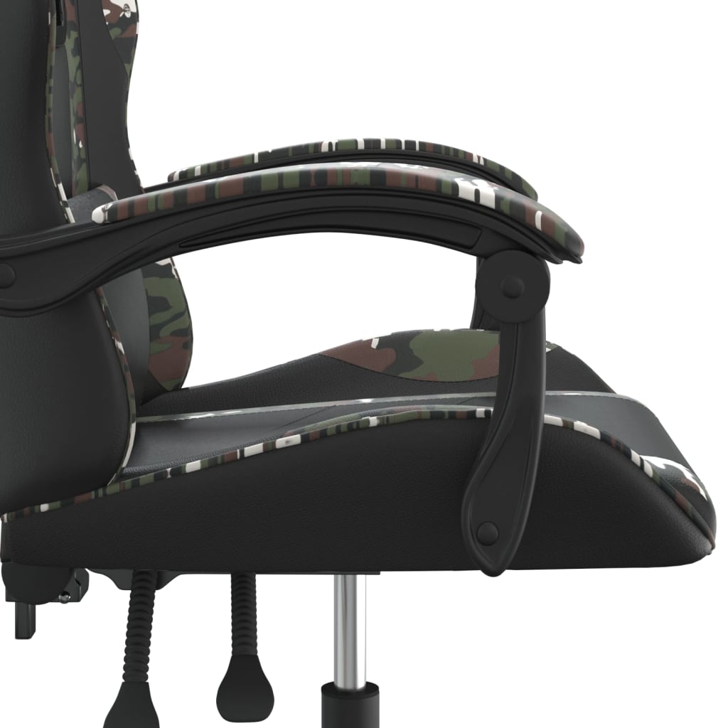 Gaming-Stuhl Schwarz und Golden Kunstleder