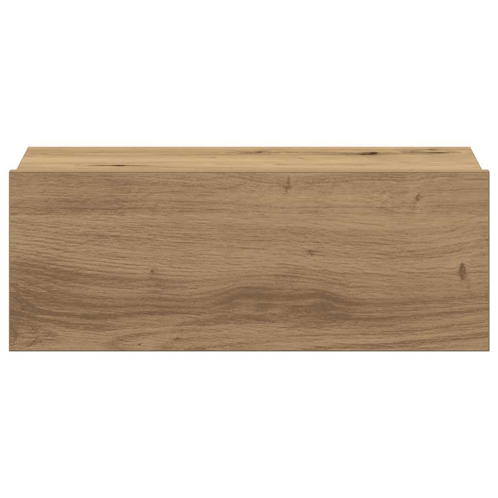 Hängender Nachttisch Weiß 40x30x15 cm Holzwerkstoff