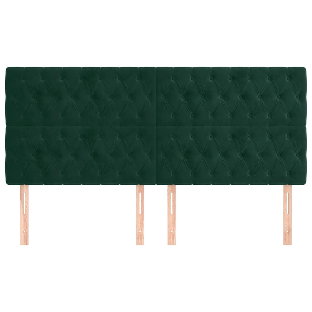 Kopfteil Hellgrau 80x7x118/128 cm Samt