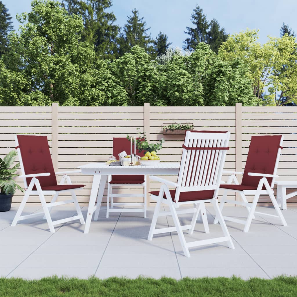 Hochlehner-Auflagen 2 Stk. Melange Anthrazit 120x50x7cm Stoff
