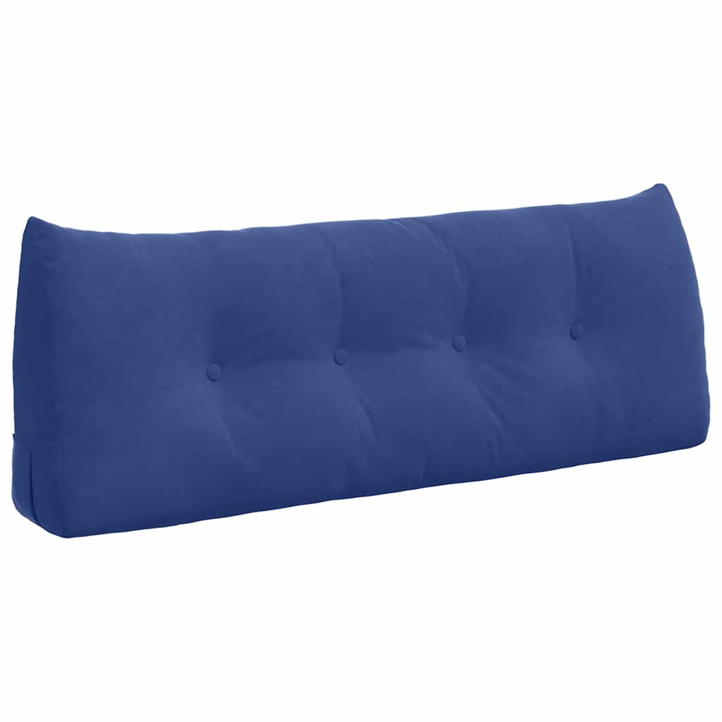 Rückenkissen Blau 45 x 24 x 50 cm Samt