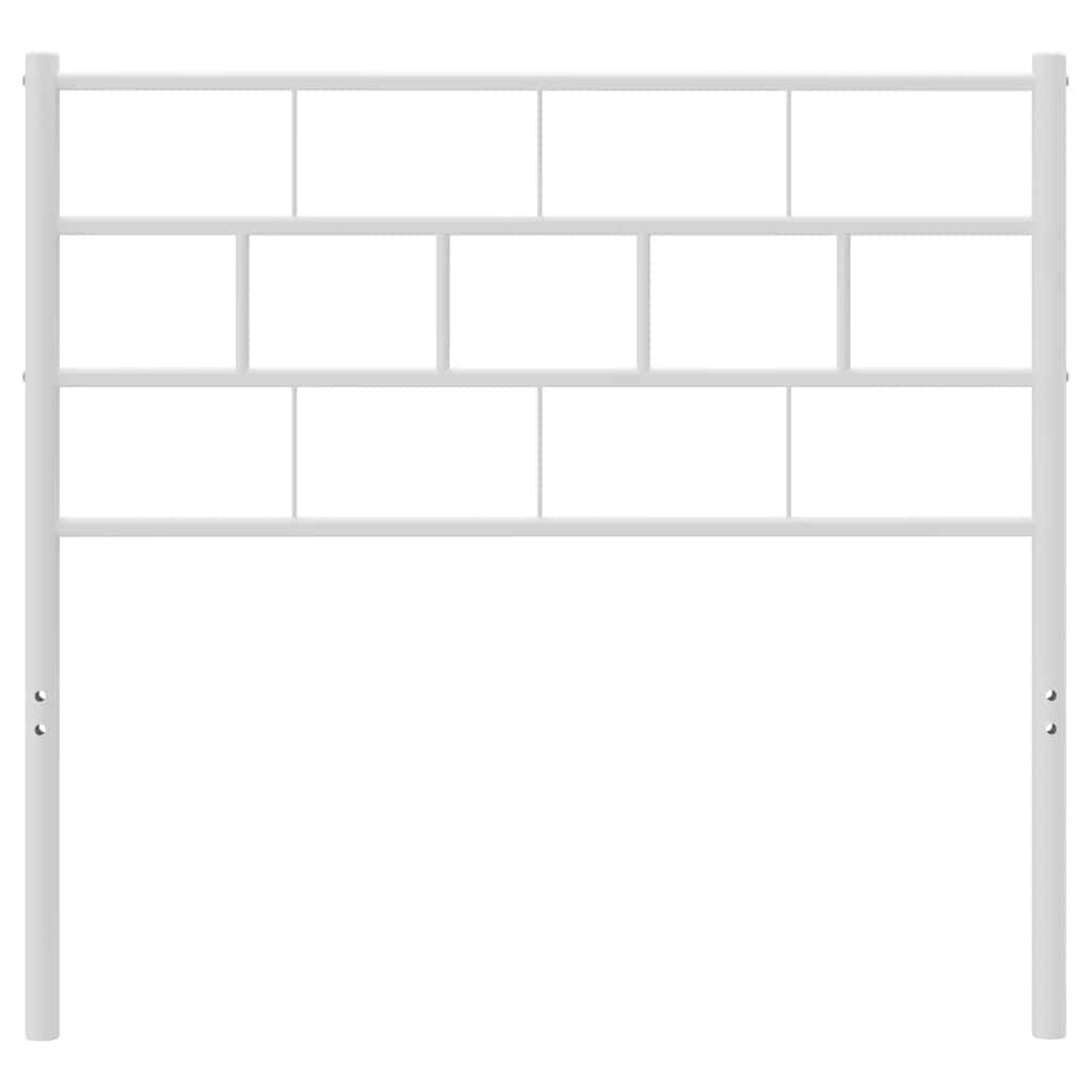 Ersatz-Kopfteil Metall Schwarz 100 cm