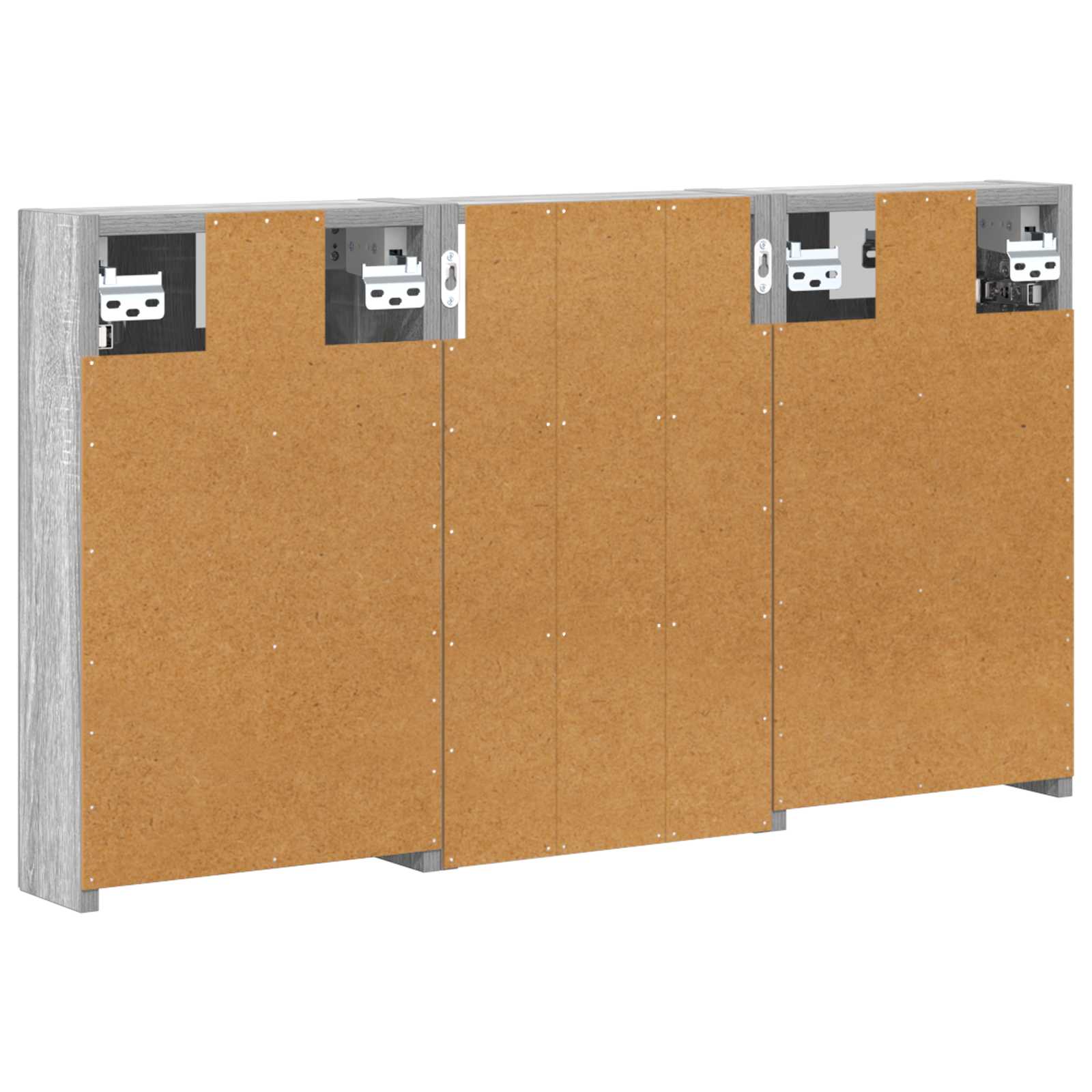 Badezimmerschrank-Set 3 pcs 80 x 10,5 x 50 cm Holzwerkstoff