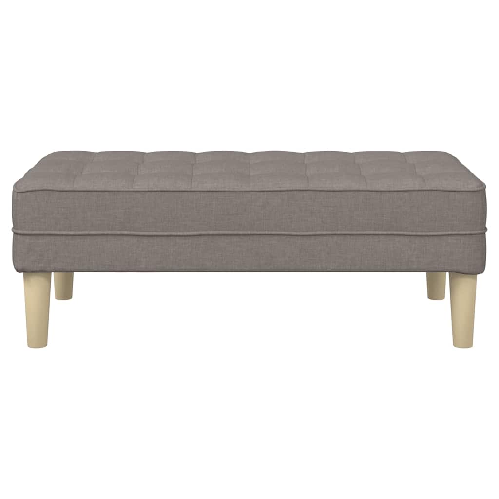 Bank mit Kissen Hellgrau 113 x 57 x 39 cm Stoff